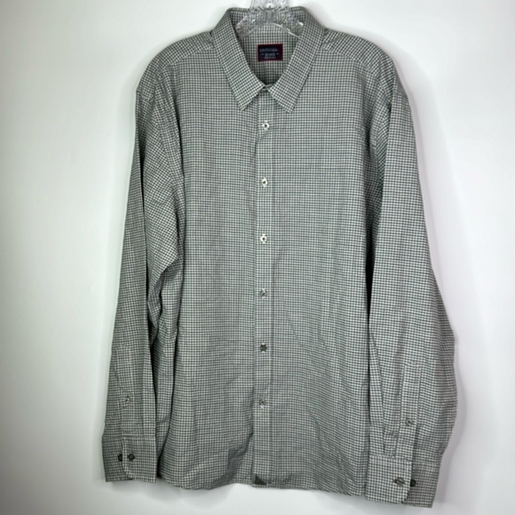 UNTUCKit Gray Gingham Long Sleeve Button Up Shirt XXL - Picture 1 of 9